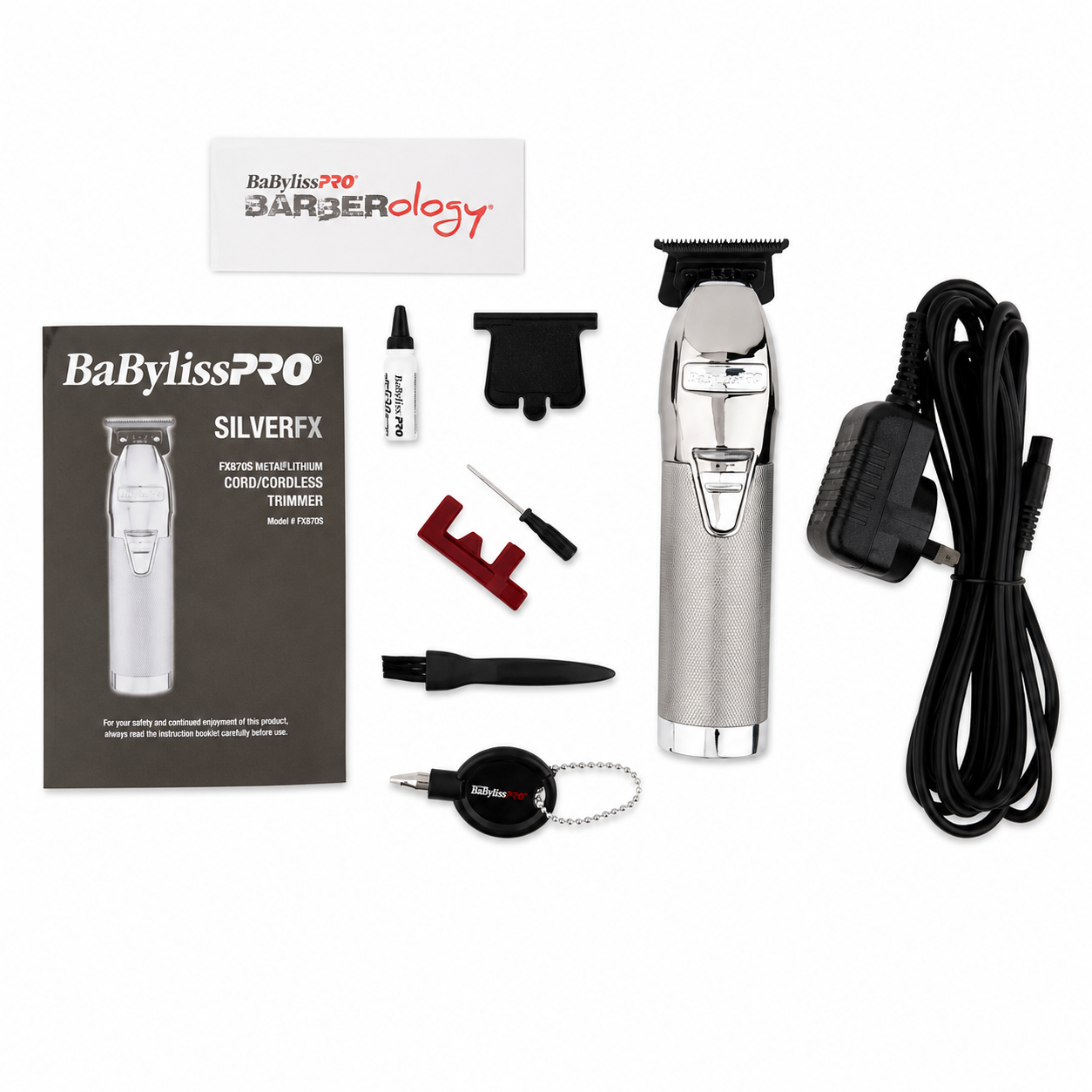 Trimmer Profesional BaBylissPRO B787SUZ SilverFX – Cuchilla T DLC/Titanio, 7200 RPM 4