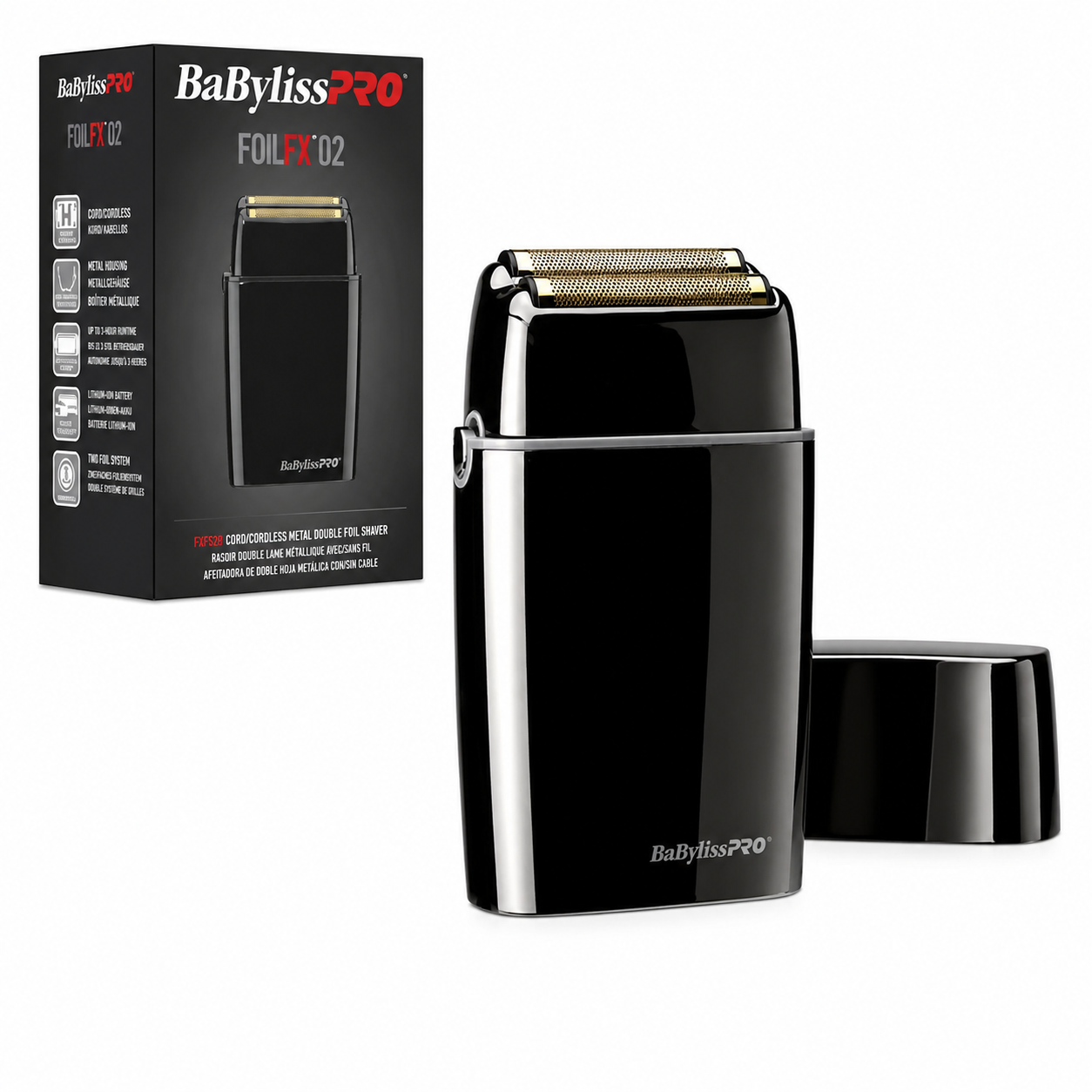 Afeitadora Inalámbrica BaBylissPRO FOILFX BFS2BUZ Doble Lámina – Negro 2
