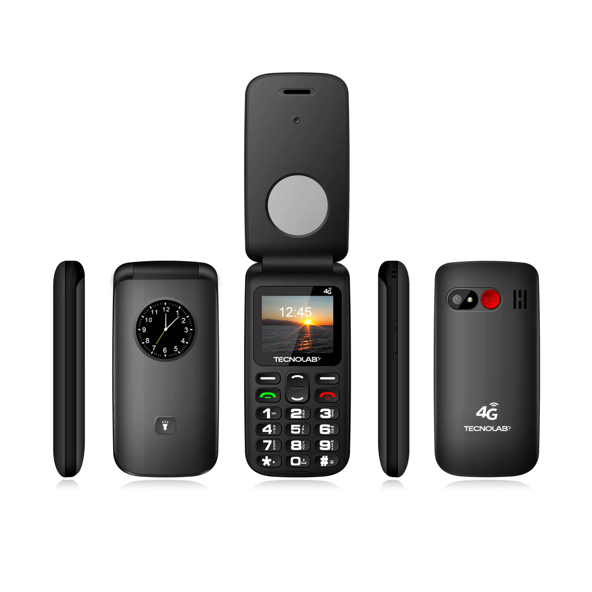 Teléfono Senior Tecnolab TL886BK 4G Liberado – Botón SOS, Bluetooth, USB-C y Radio FM 4