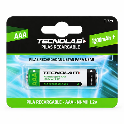 Pila Tecnolab 1200MAH Recargable AAA