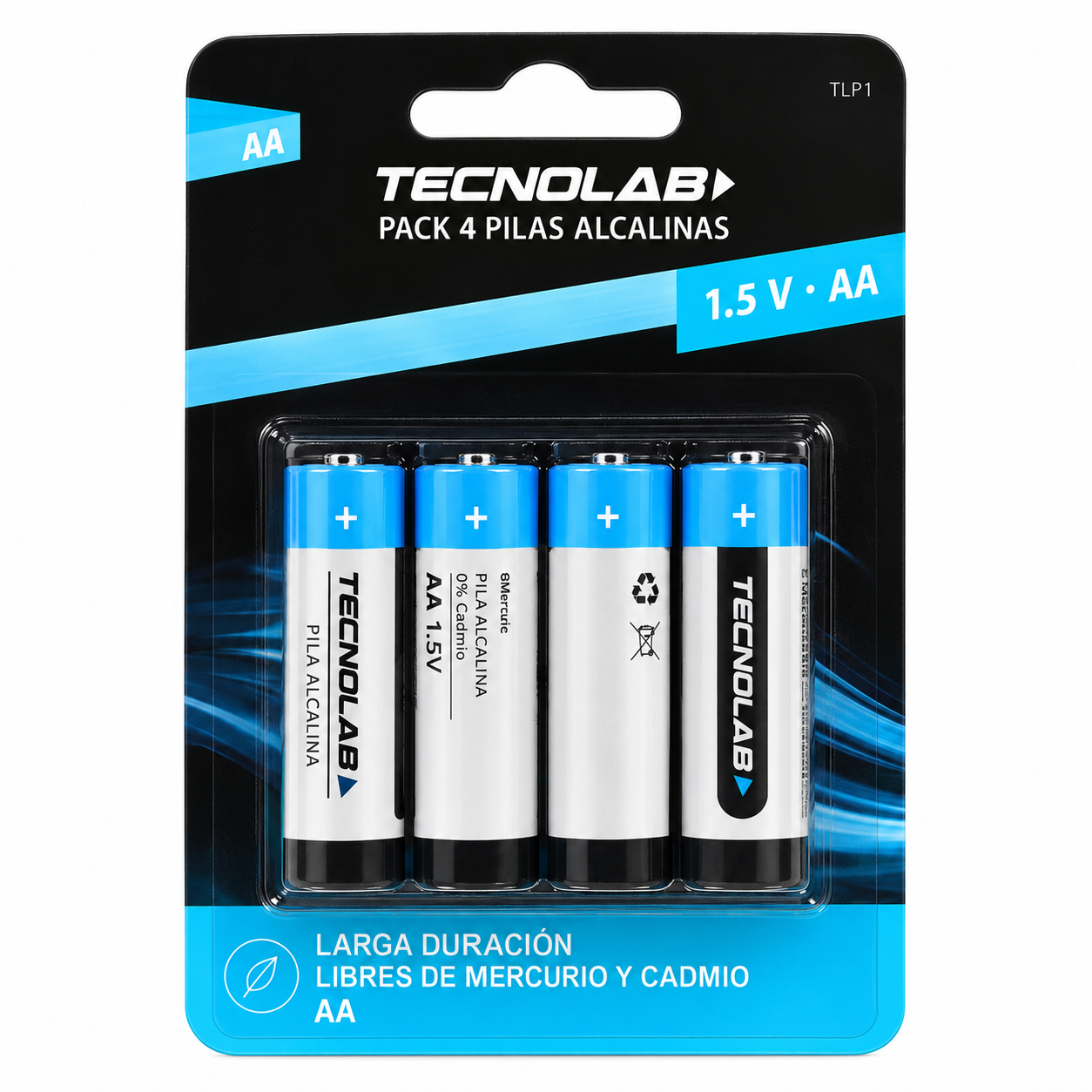 Pila Tecnolab TL717 Alcalina AA Pack de 4UN 1
