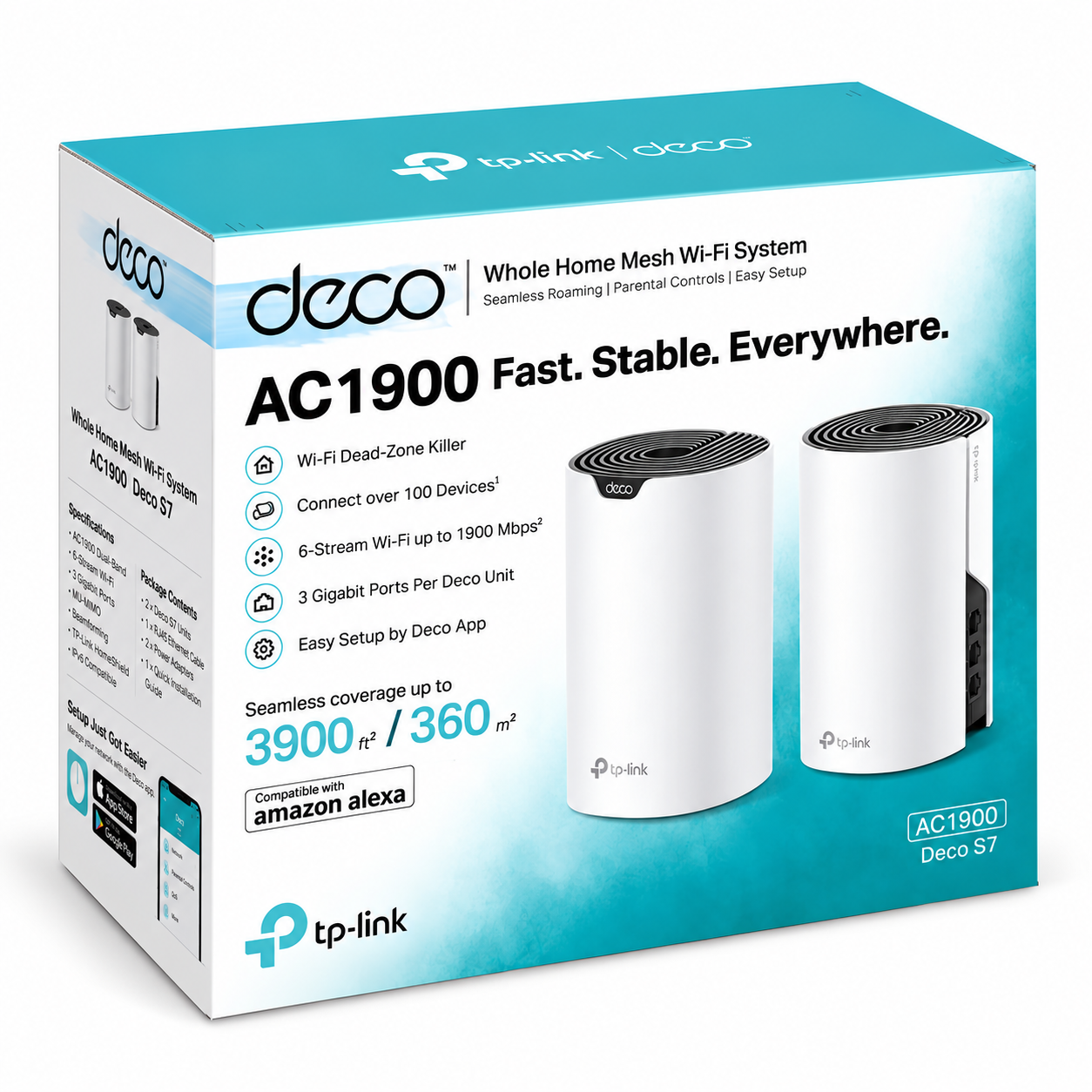 Sistema WiFi Mesh TP-Link Deco S7 AC1900 Dual Band 2-Pack 2