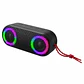 Parlante Bluetooth Aiwa AWSJ215 20W RMS con LED, Radio FM e IPX5 – Negro - Miniatura 2