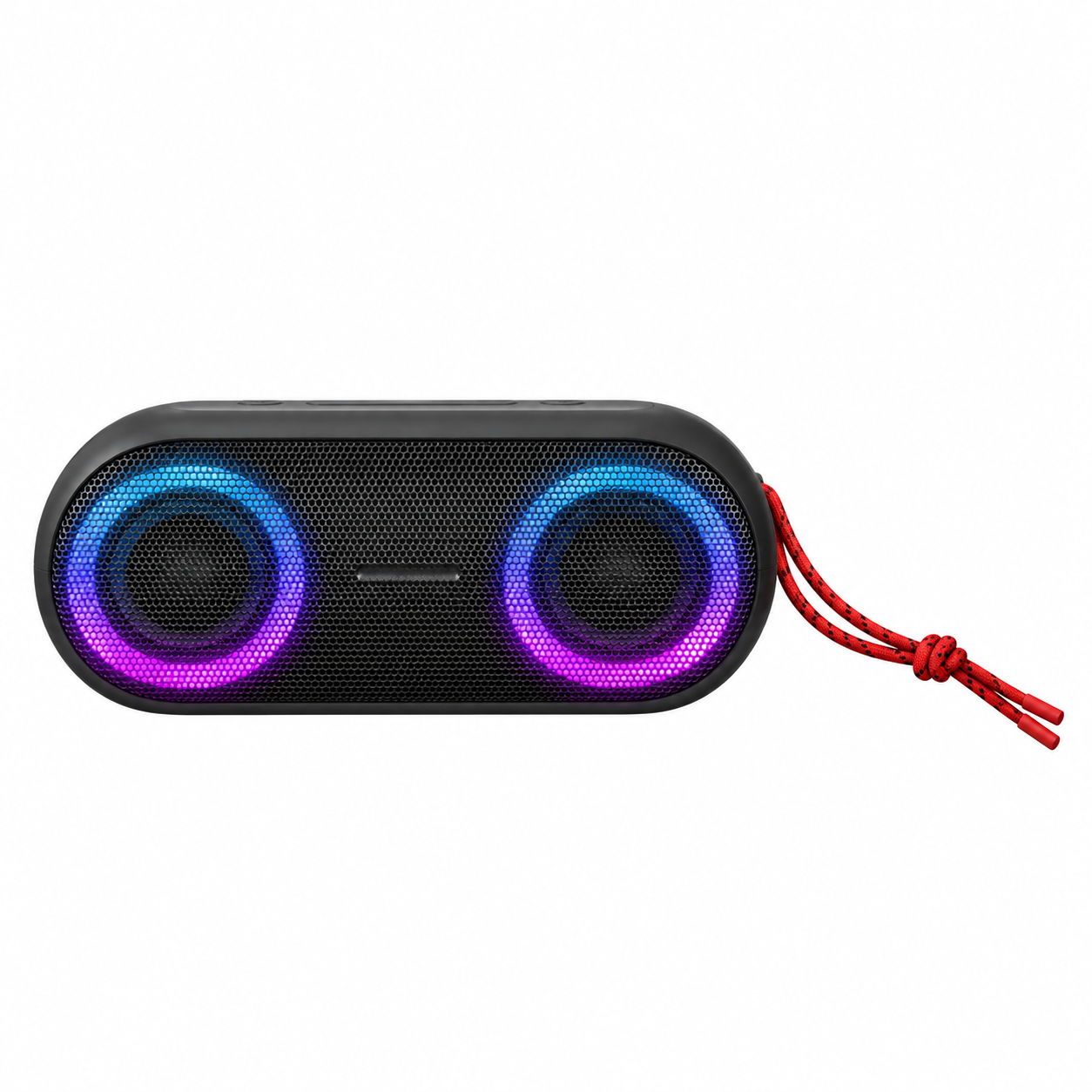 Parlante Bluetooth Aiwa AWSJ215 20W RMS con LED, Radio FM e IPX5 – Negro 1