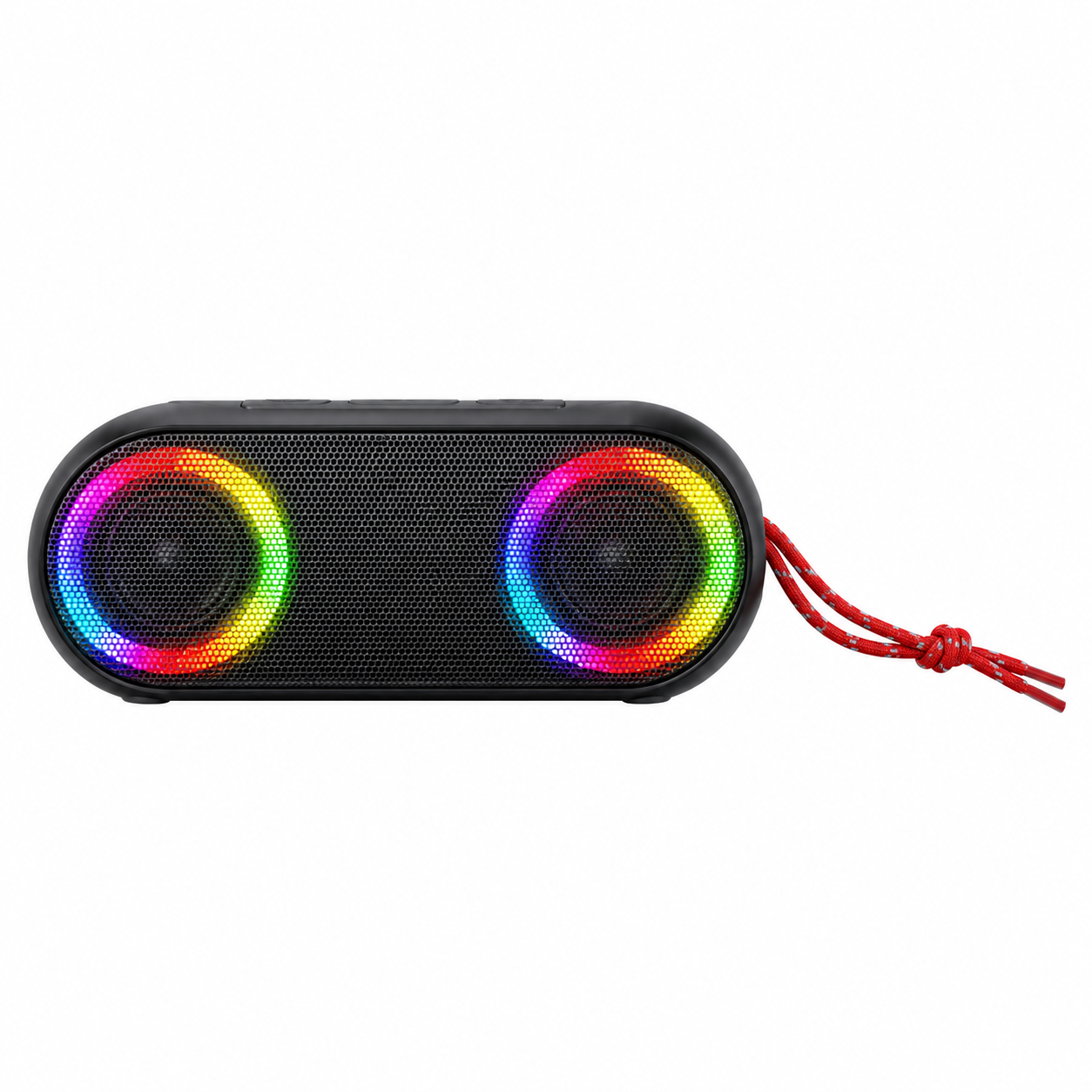 Parlante Bluetooth Aiwa AWSJ215 20W RMS con LED, Radio FM e IPX5 – Negro 3