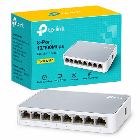 Switch TP-Link TL-SF1008D 8 Puertos 10/100 Mbps