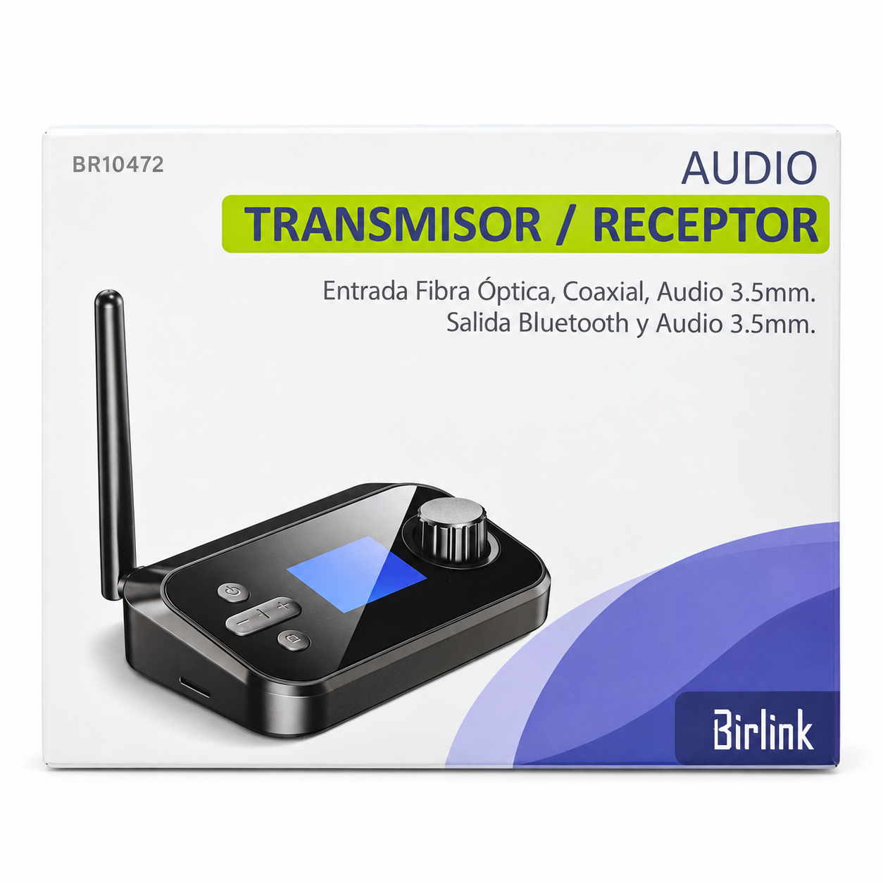Receptor y Transmisor Bluetooth Birlink BA04 2 en 1 – Negro 2