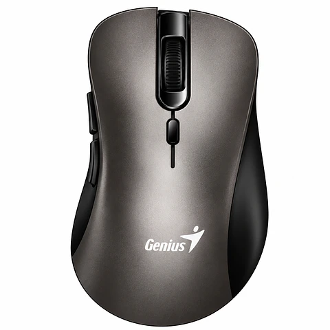 Mouse Inalámbrico Ergonómico Silent Genius Ergo 8100S Champagne Titanium
