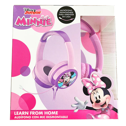 Audífonos con Cable Minnie Mouse con Micrófono Desmontable LFH13010