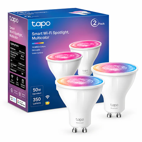 Ampolleta LED Inteligente WiFi GU10 Multicolor RGB 350 Lúmenes Tapo L630 TP-c