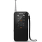 Radio Portátil Philips TAR1509 AM/FM con Antena Telescópica y Entrada para Audífonos – Negro - Miniatura 1