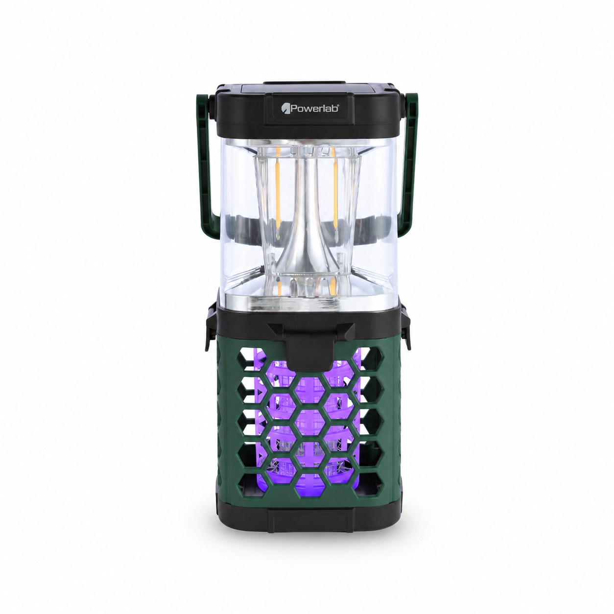 Lámpara Solar LED Recargable Powerlab 9723 600 Lúmenes 5W Atrapa Mosquitos USB-C – Negra 1