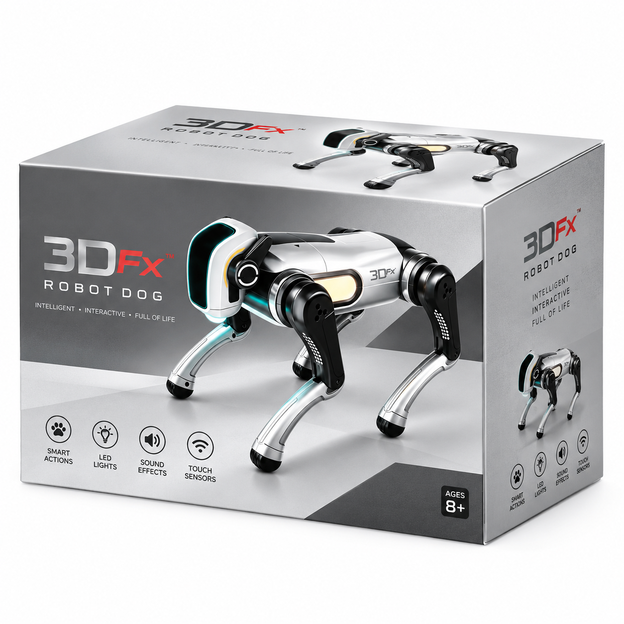 Perro Robot Inteligente con IA 3D FX 10268 Control Remoto 2.4GHz Interactivo 2