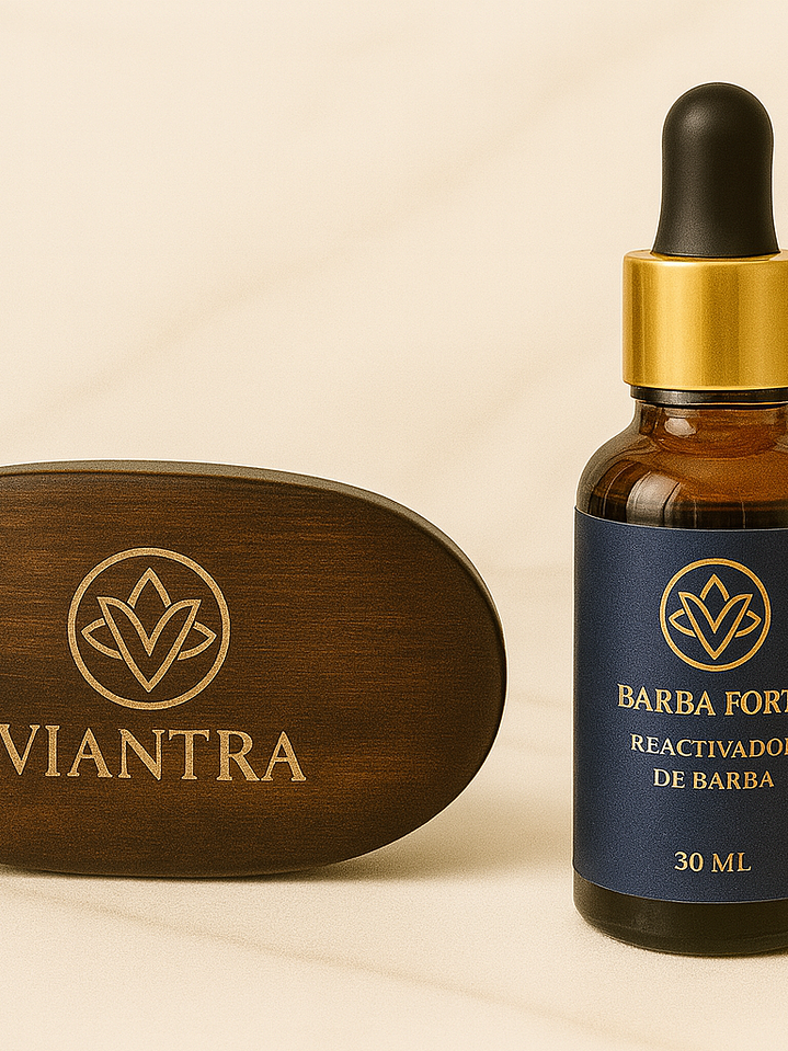 Viantra Barba Forte + Cepillo de Cerdas de Jabalí 1