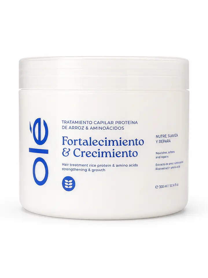 Tratamiento Capilar Proteína de Arroz y Aminoácidos Fortalecimiento y Crecimiento - Olé Capilar 1
