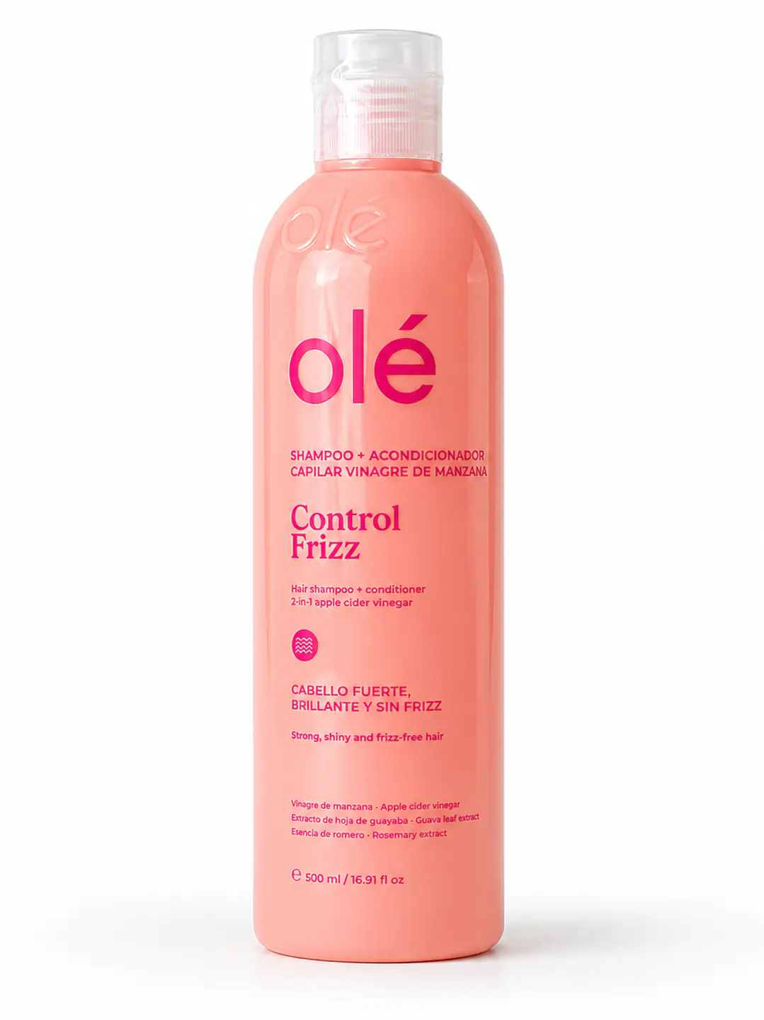 Shampoo + Acondicionador Capilar Vinagre de Manzana Control Frizz – Olé Capilar 1