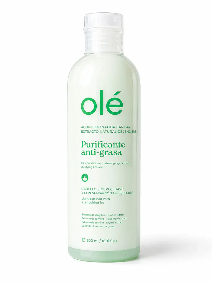 Acondicionador Capilar Extracto Natural de Jengibre Purificante Antigrasa – Olé Capilar 2