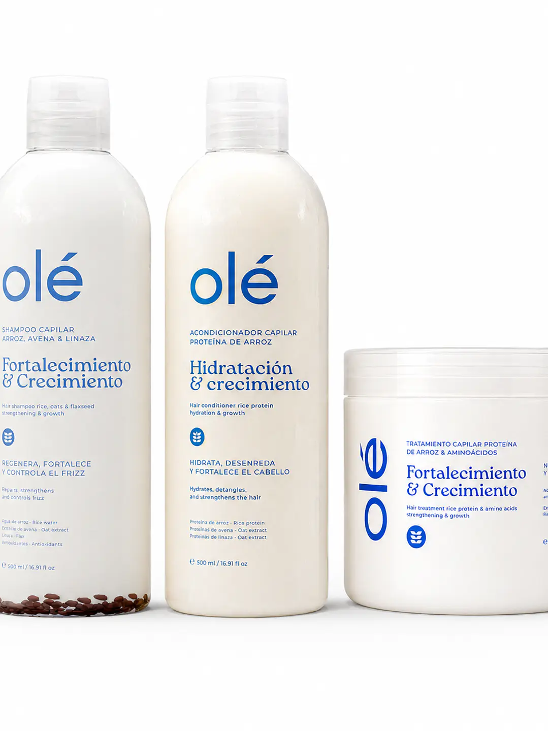 3 Pack Línea de Arroz – Olé Capilar 1