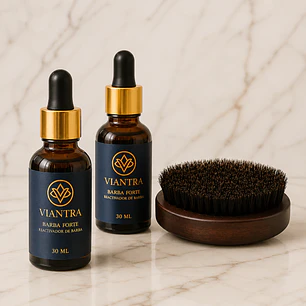 Pack Doble Barba Forte + Cepillo de Cerdas de Jabalí