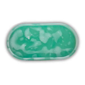 Verde agua y blanco