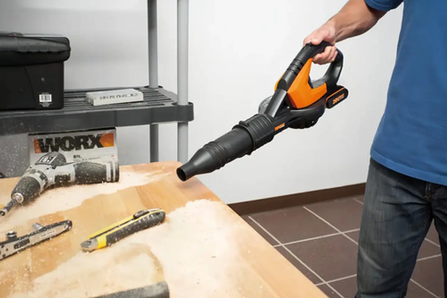 Soplador / Barredor Inalámbrico Worx + Bat + Carg + 9 Pz 5
