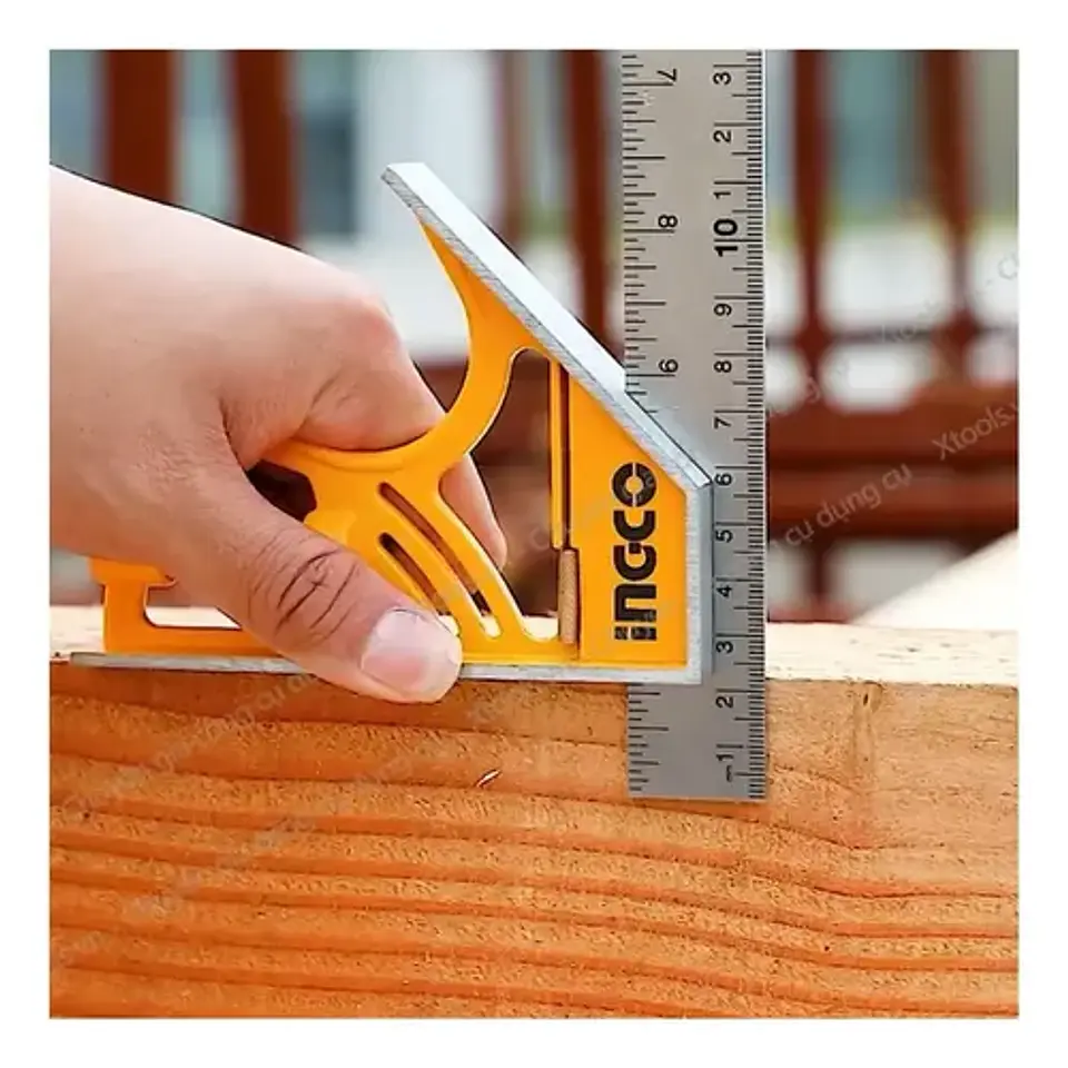 Escuadra De Combinación Magnética Ingco 300mm Naranja 7