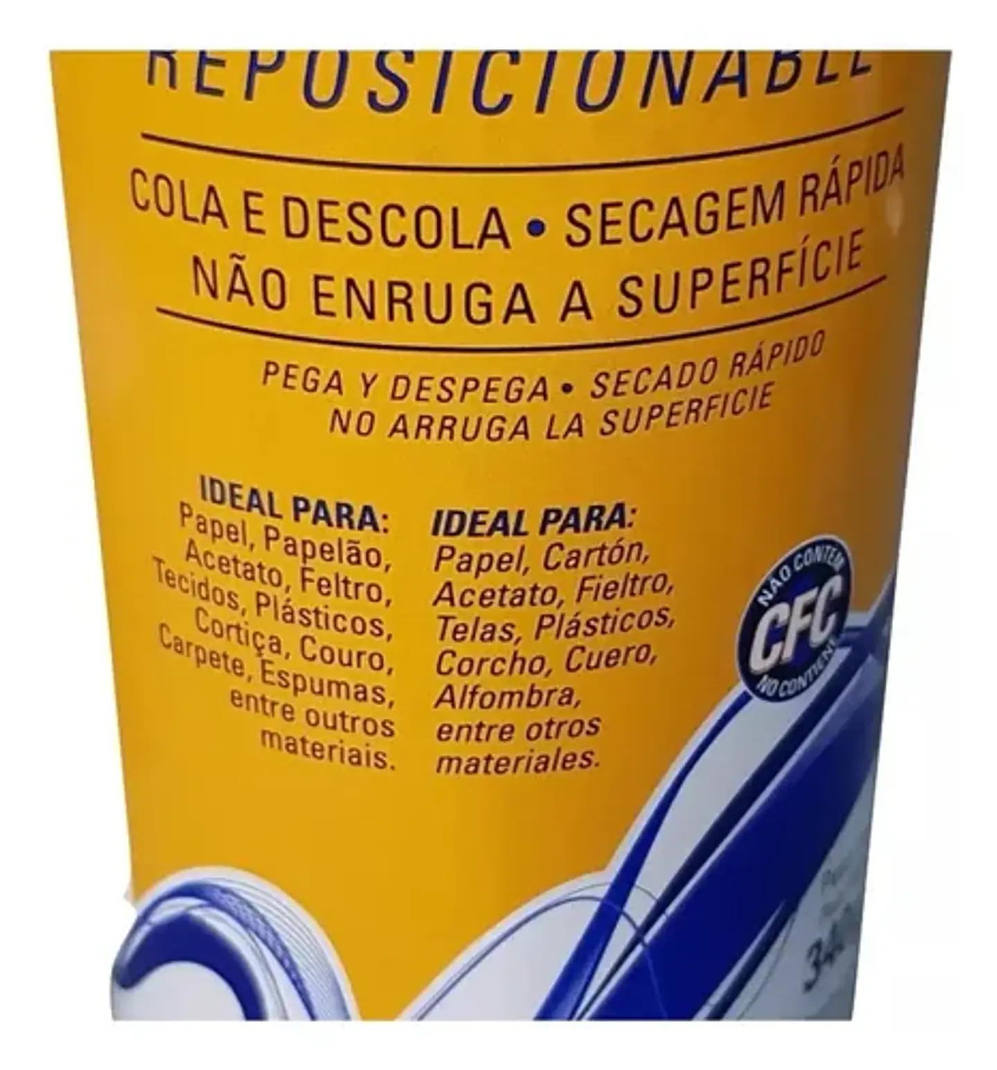 Adhesivo Cola Spray Reposicionable Tekbond Lata 340 G 500 Ml Color Blanco 3