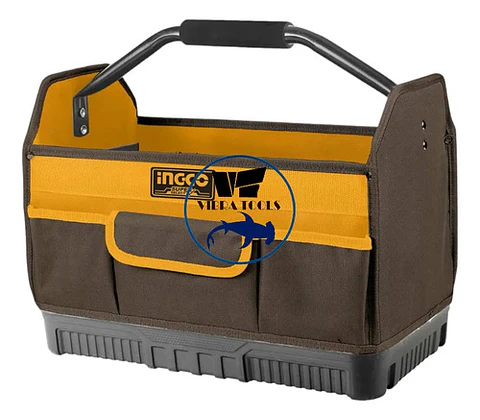 Bolso Industrial Portaherramientas C/ Manilla Ingco Htbgl04 Color Amarillo