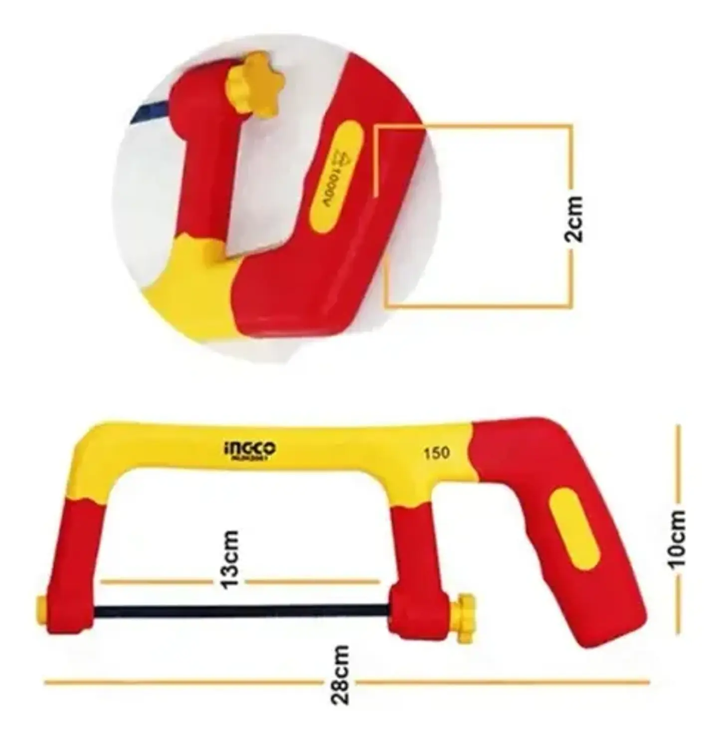 Arco De Sierra Industrial Aislado Vde Ingco 150 Mm Hijh3001 4