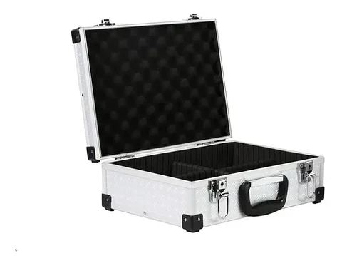 Caja De Herramientas Aluminio Redline F-5335b 4 Compartimentos Negro/plateado