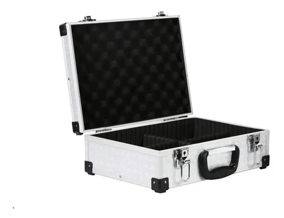 Caja De Herramientas Aluminio Redline F-5335b 4 Compartimentos Negro/plateado 1