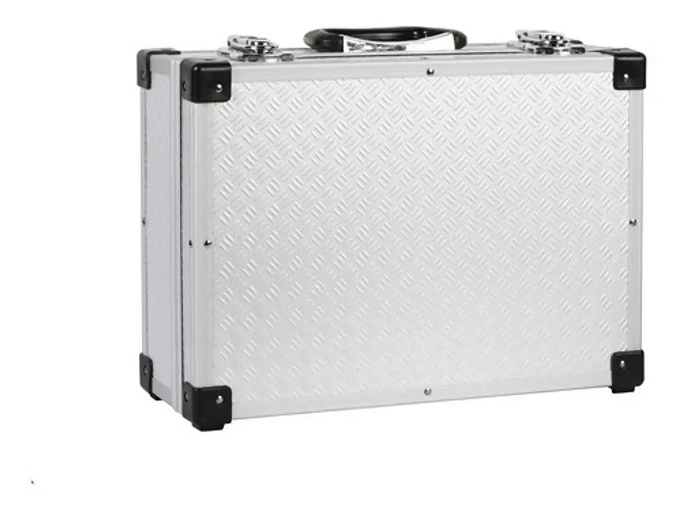 Caja De Herramientas Aluminio Redline F-5335b 4 Compartimentos Negro/plateado 9