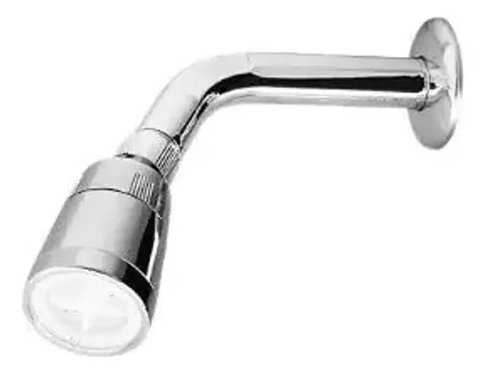 Brazo Ducha Cromada Plástico Al Muro Con Difusor Taumm Acabado Brillante Color Plateado 5