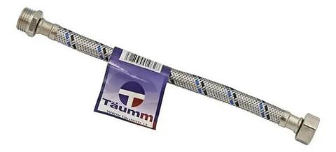 Flexible Agua He-hi 1/2 35 Cm Taumm Acero Inoxidable 350 Psi