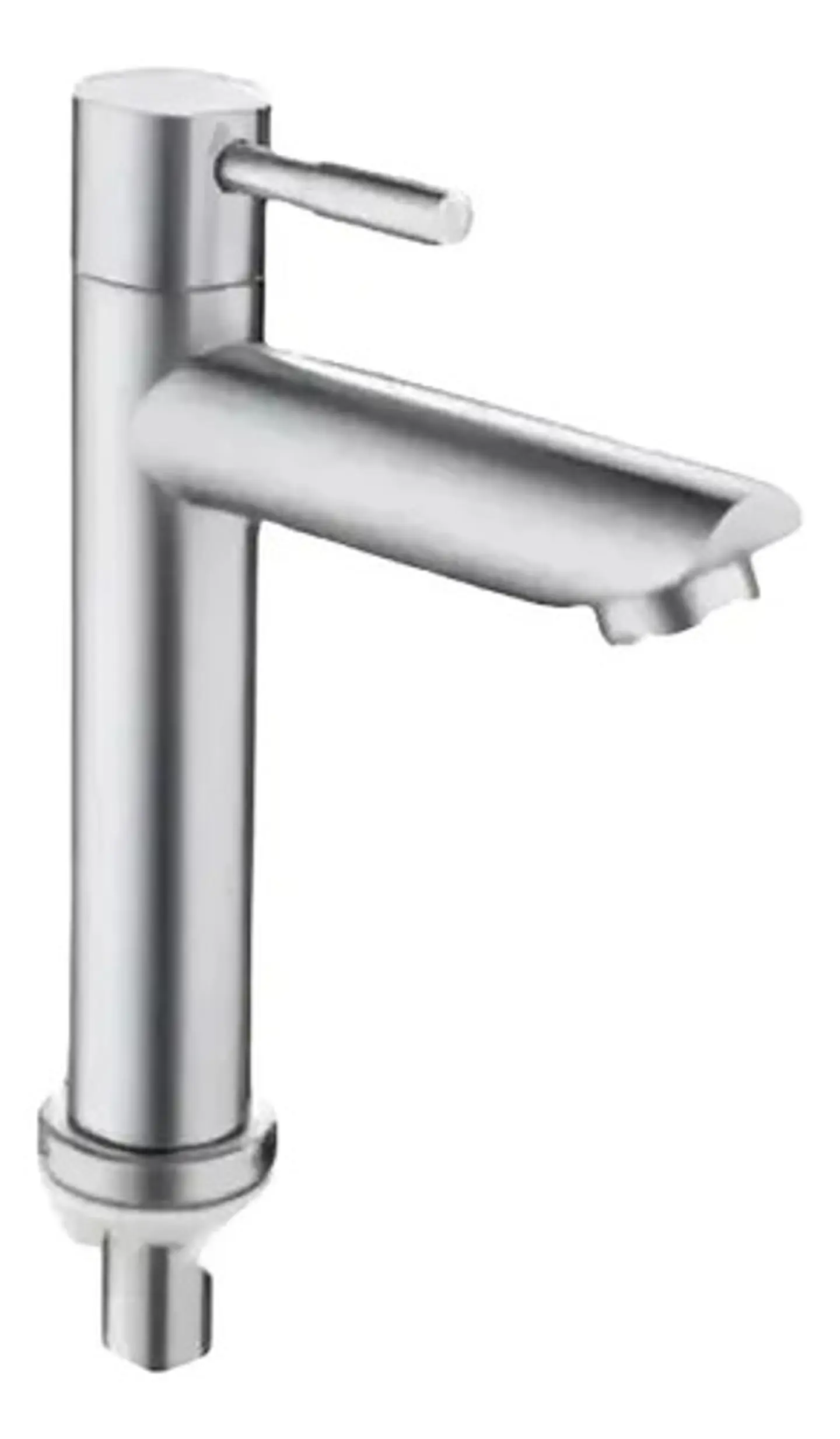 Llave Lavatorio Lavamanos Simple Tipo Inox Taumm Acabado Cromado Color Plateado 5
