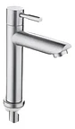 Llave Lavatorio Lavamanos Simple Tipo Inox Taumm Acabado Cromado Color Plateado - Miniatura 5