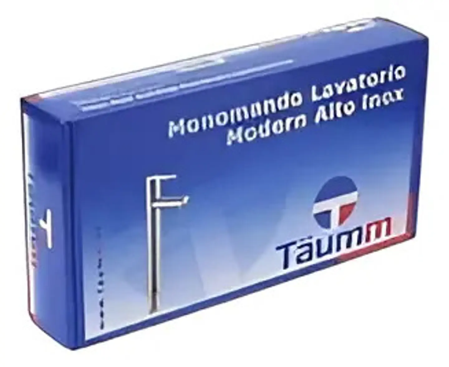 Llave Lavatorio Lavamanos Simple Tipo Inox Taumm Acabado Cromado Color Plateado 6