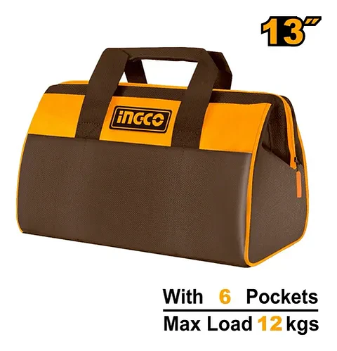 Bolso Bolsa Para Herramientas Ingco 13 Pulgadas 6 Bolsillos