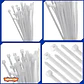 Set De 100 Amarras Plasticas Wadfow 3.6x200 Mm 18 Kg - Miniatura 4