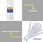 Set De 100 Amarras Plasticas Wadfow 3.6x200 Mm 18 Kg - Miniatura 6