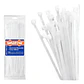 Set De 100 Amarras Plasticas Wadfow 4.8x300 Mm 22 Kg Negro - Miniatura 1