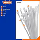 Set De 100 Amarras Plasticas Wadfow 4.8x300 Mm 22 Kg Negro - Miniatura 3