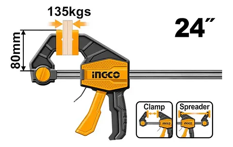 Prensa Rapida Autoajustable 24 135kg Ingco