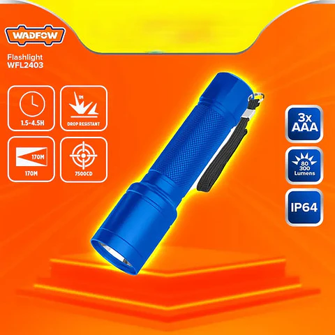 Linterna A Pilas 90 - 300 Lumenes 130 M Wadfow Wfl2403