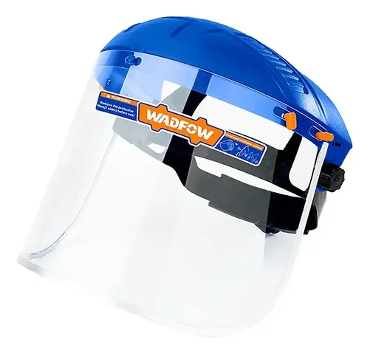 Careta Mascara De Seguridad Transparente Wadfow Wfd1308 Azul 1