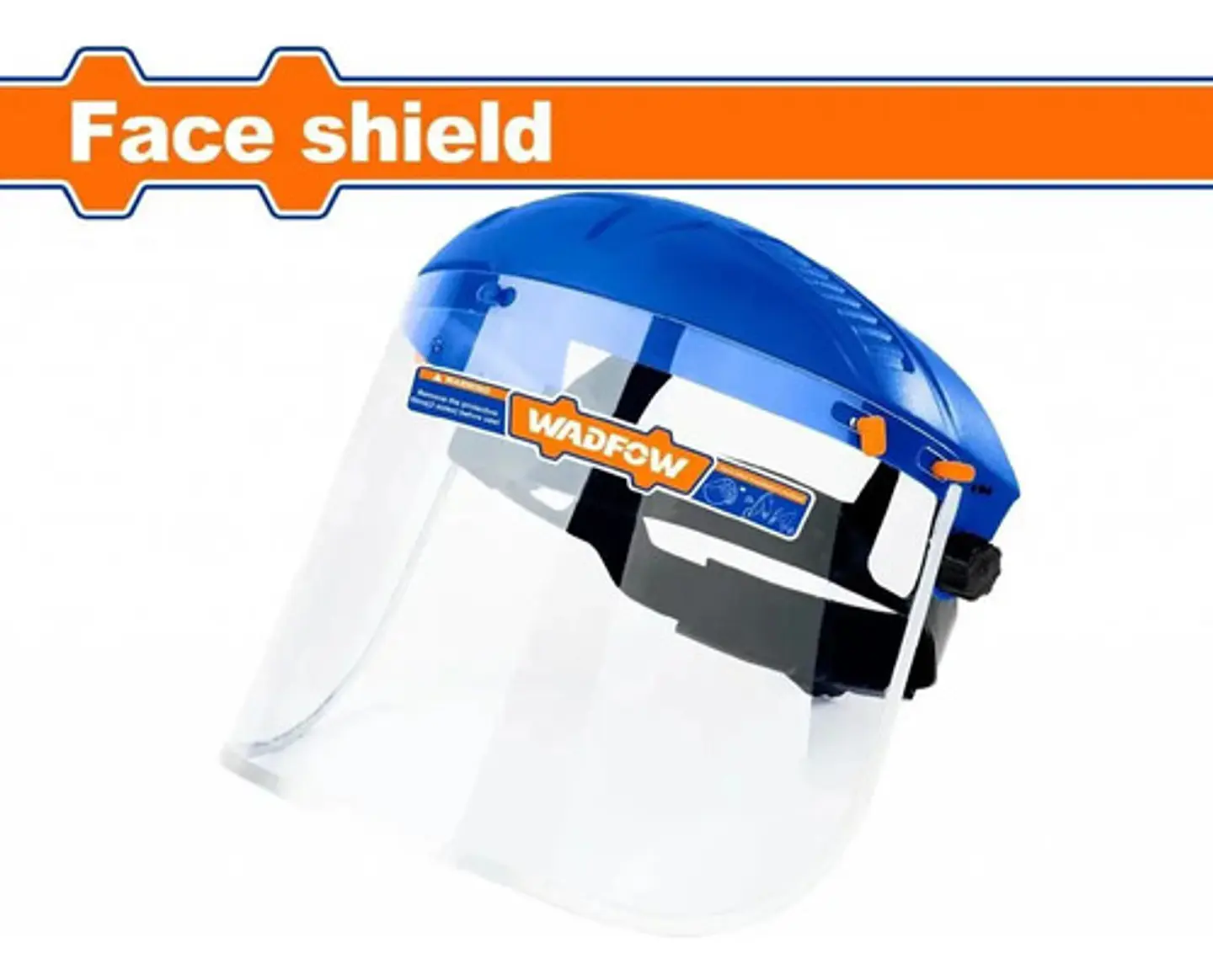 Careta Mascara De Seguridad Transparente Wadfow Wfd1308 Azul 3