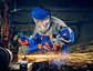 Careta Mascara De Seguridad Transparente Wadfow Wfd1308 Azul - Miniatura 7