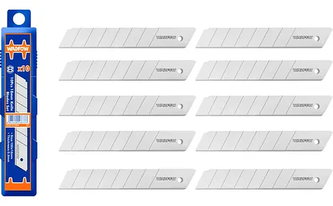 Set Pack 10 Und Repuesto Cuchillo Cartonero Wadfow 18x100 Mm