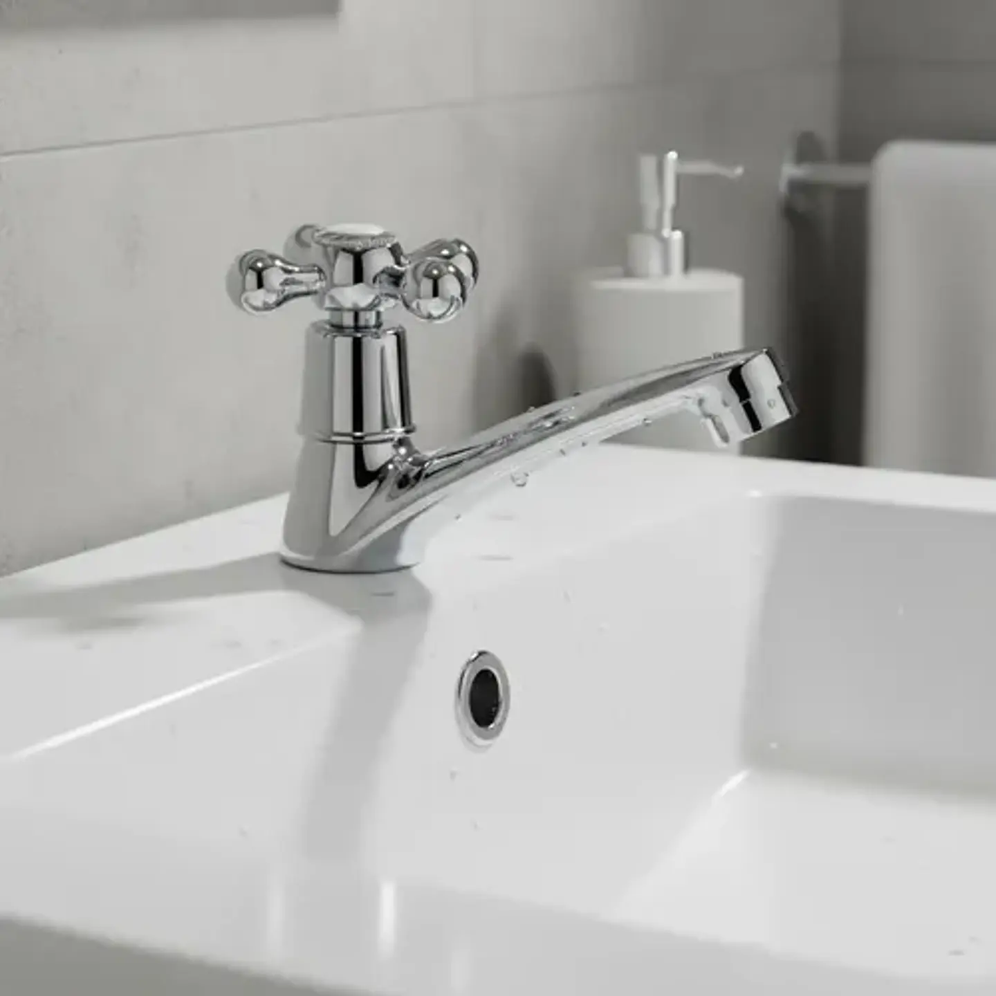 Grifería De Baño Para Lavamanos Llave Taumm Eco Cromada Cromado 1