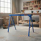 Set 2 Caballetes Plegables Wadfow 100 Kg 99x48x78 Cm Wdz1510 - Miniatura 1